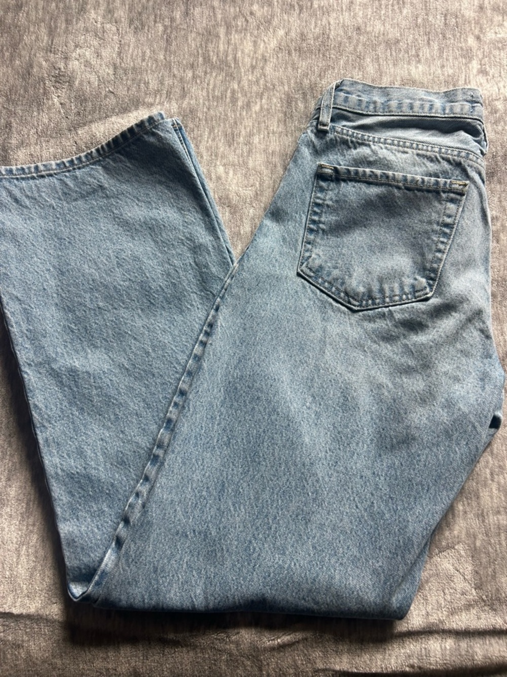 JustBlack light wash high rise jeans